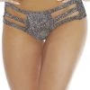 BodyShotz Dancewear Metallic Silver Rave Micro Shorts