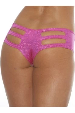 BodyShotz Pink Sparkle Rave Micro Shorts