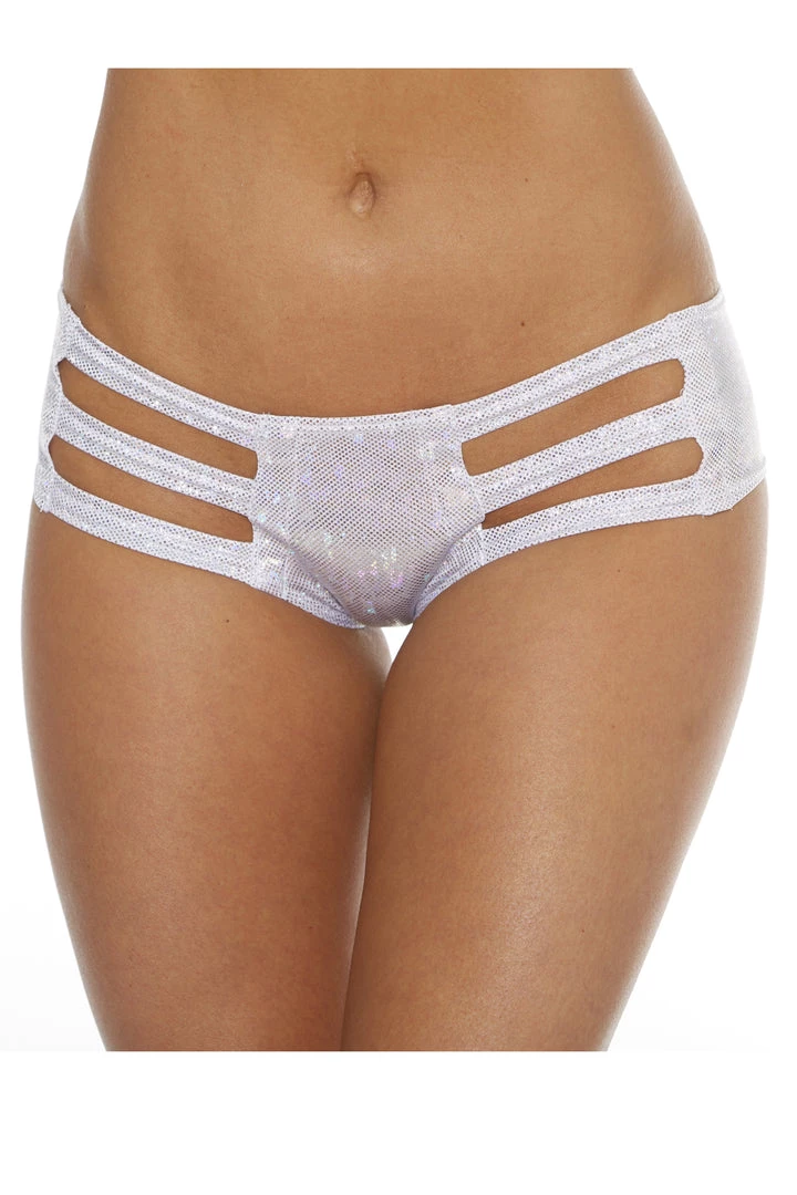 BodyShotz Dancewear Silver Sparkle Rave Micro Shorts 3 BodyShotz Dancewear Silver Sparkle Rave Micro Shorts