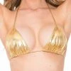 BodyShotz Gold Lamé Triangle String Bikini Top Dancewear 1 BodyShotz Gold Lamé Triangle String Bikini Top Dancewear