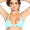 BodyShotz Baby Blue Small Halter Triangle Top Dancewear