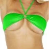 BodyShotz Dancewear Neon Green Bandeau Bikini Top