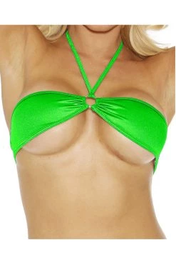 BodyShotz Dancewear Neon Green Bandeau Bikini Top