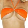 BodyShotz Neon Orange Bandeau Bikini Top