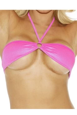 BodyShotz Dancewear Neon Pink Bandeau Bikini Top