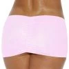BodyShotz Baby Pink Scrunch Back Mini Skirt 2 BodyShotz Baby Pink Scrunch Back Mini Skirt