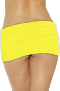 BodyShotz Dancewear Neon Yellow Micro Mini Skirt