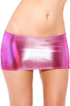 BodyShotz Dancewear Metallic Magenta Micro Mini Skirt 7 BodyShotz Dancewear Metallic Magenta Micro Mini Skirt