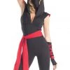 Be Wicked Women's Red Belt Ninja Costume Costumes 1 Be Wicked Women's Red Belt Ninja Costume Costumes