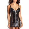 Be Wicked Esme Faux Leather Lace-up Dress