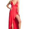 Be Wicked Sexy Dresses Red Flutter High Slit Maxi Dress 1 Be Wicked Sexy Dresses Red Flutter High Slit Maxi Dress