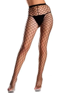Be Wicked Classic Black Fence Net Pantyhose Hosiery
