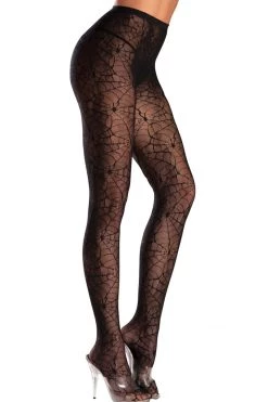 Be Wicked Hosiery Spooky Spiderweb Pantyhose