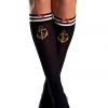 Be Wicked Navy Sailor Knee High Socks Hosiery