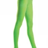 Be Wicked Hosiery Lime Green Opaque Nylon Tights