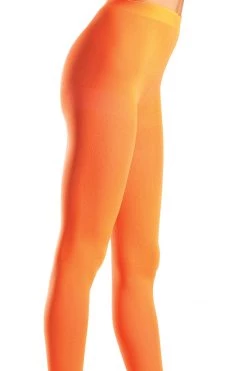 Be Wicked Hosiery Orange Opaque Nylon Tights