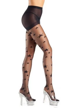 Be Wicked Hosiery You're A Star Sheer Pantyhose