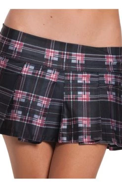 Be Wicked Black Plaid School Girl Skirt School Girl Outfits