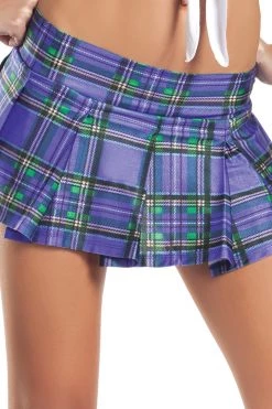 Be Wicked Plum Plaid School Girl Skirt School Girl Outfits