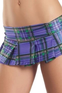 Be Wicked Plum Plaid Micro School Girl Skirt School Girl Outfits