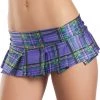 Be Wicked Plum Plaid Micro School Girl Skirt School Girl Outfits