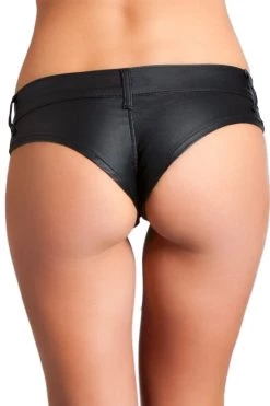 Be Wicked Black Stretch Denim Micro Shorts Dancewear