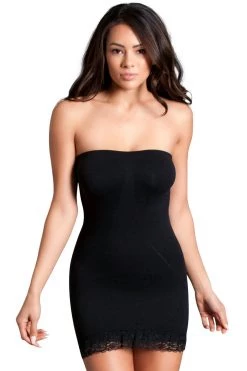 Be Wicked Lingerie Ultra Light Black Bodyshaper Dress