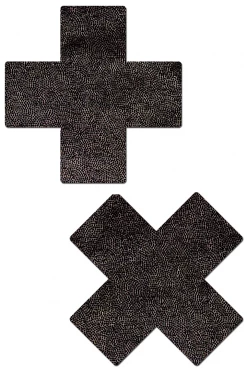 Pastease Black Liquid XX Nipple Pasties New