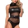 Allure Black Banded Abandon Bodysuit Lingerie