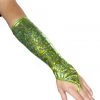 Roma Accessories (Costume) Pair Of Fingerless Elbow Length Mermaid Gloves - Sea Foam Green