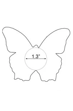 GE Apparel Purple Sequin Butterfly Nipple Pasties