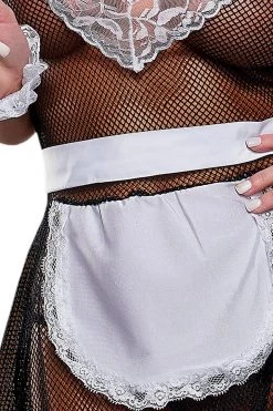 Magic Silk Sheer Mesh French Maid Lingerie