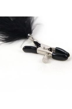 OY Brands Black Feather Nipple Clamps