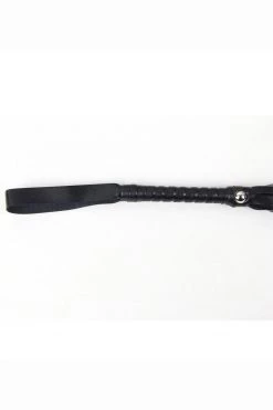 OY Brands Black Faux Leather Whip Valentines Day Lingerie