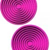 Pastease UV Reactive Neon Pink Spiral Nipple Pasties 1 Pastease UV Reactive Neon Pink Spiral Nipple Pasties