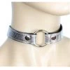 Funk Plus Metallic Silver O Ring Submissive Choker