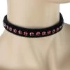 Funk Plus Black Velvet Choker With Red Rhinestones 2 Funk Plus Black Velvet Choker With Red Rhinestones