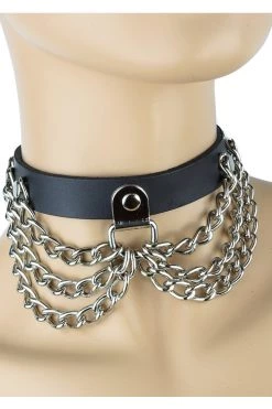 Funk Plus BDSM Collars Hanging Chains Kinky Choker