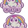 Pastease Eat Shit Unicorn Nipple Pasties 2 Pastease Eat Shit Unicorn Nipple Pasties