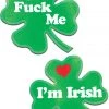 Pastease Accessories Fuck Me I'm Irish Clover Nipple Pasties