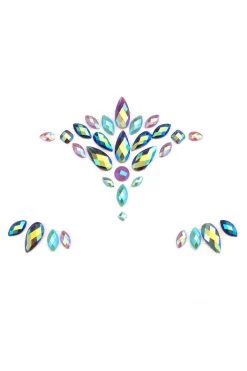 NevaNude Dancewear Aphrodite Green Festival Face Jewels