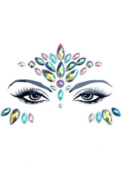 NevaNude Dancewear Aphrodite Green Festival Face Jewels