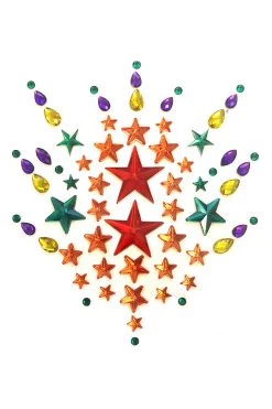 NevaNude Dancewear Rainbow Fireworks Crystal Body Jewels