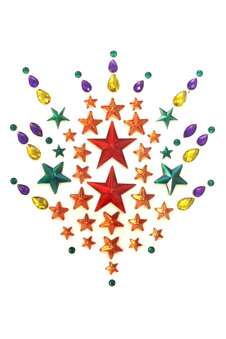 NevaNude Dancewear Rainbow Fireworks Crystal Body Jewels 4 NevaNude Dancewear Rainbow Fireworks Crystal Body Jewels