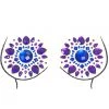 NevaNude Flower Power Purple Crystal Boob Jewels Dancewear