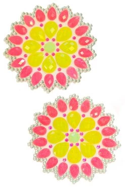 NevaNude Neon UV Crystal Boob Jewels Dancewear