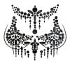 NevaNude Dancewear Black Glitter Jewel Body Stickers 1 NevaNude Dancewear Black Glitter Jewel Body Stickers