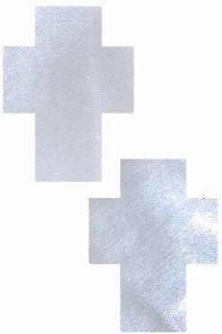 Pastease Accessories White Cross Nipple Pasties