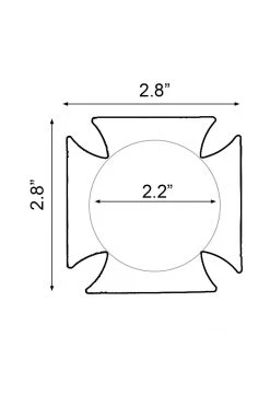 GE Apparel Accessories Double Cross Camouflage Nipple Pasties