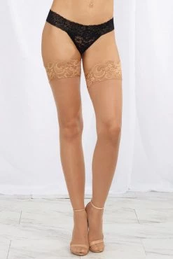 Dreamgirl Mesh And Lace Stay-Up Stockings Hosiery 19 Dreamgirl Mesh And Lace Stay-Up Stockings Hosiery